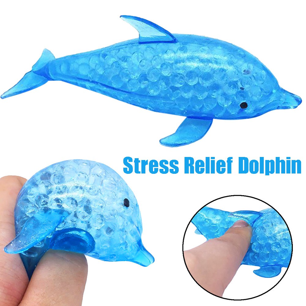 Đồ chơi squishy hình cá heo giúp giảm căng thẳng 10ml