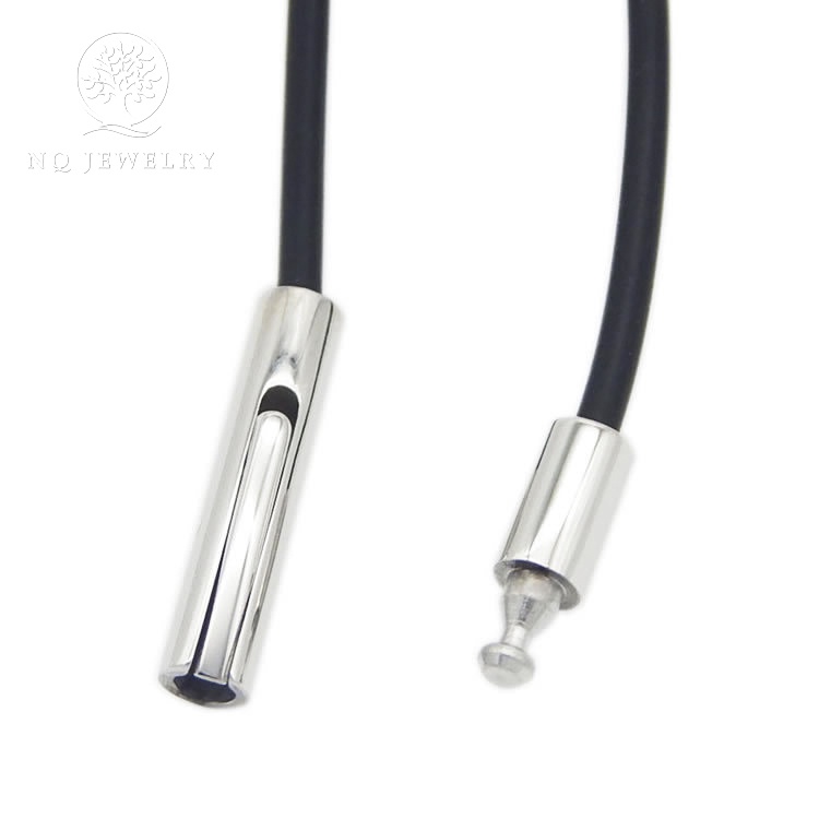Dây chuyền cao su khóa titan cao cấp - NQ Jewelry