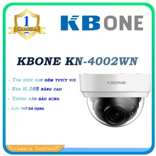 Camera IP Wifi KBONE KN-4002WN 4.0 Megapixel- Hàng chính hãng