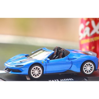 Đồ chơi bé trai yêu thích siêu xe, Xe ô tô thể thao mô hình hợp kim cao cấp Ferrari J50  tỉ lệ 1:32