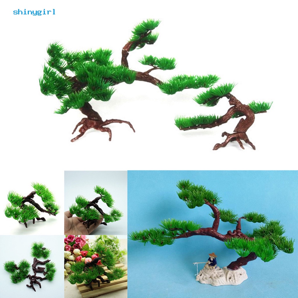 Chậu Cây Bonsai Giả Trang Trí Bể Cá