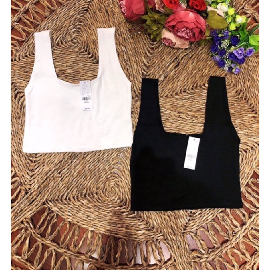 Áo bra nữ thun gân croptop phông trơn body dáng ôm phong cách Hàn Quốc trẻ trung năng động