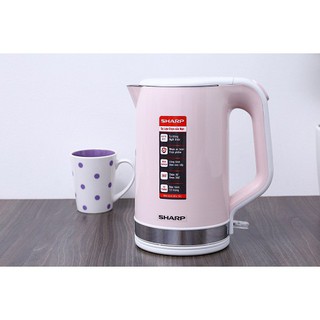 Bình đun siêu tốc Sharp EKJ-17EVPS-WH/BK/RD/PK (1.7 lít) - Hàng chính hãng