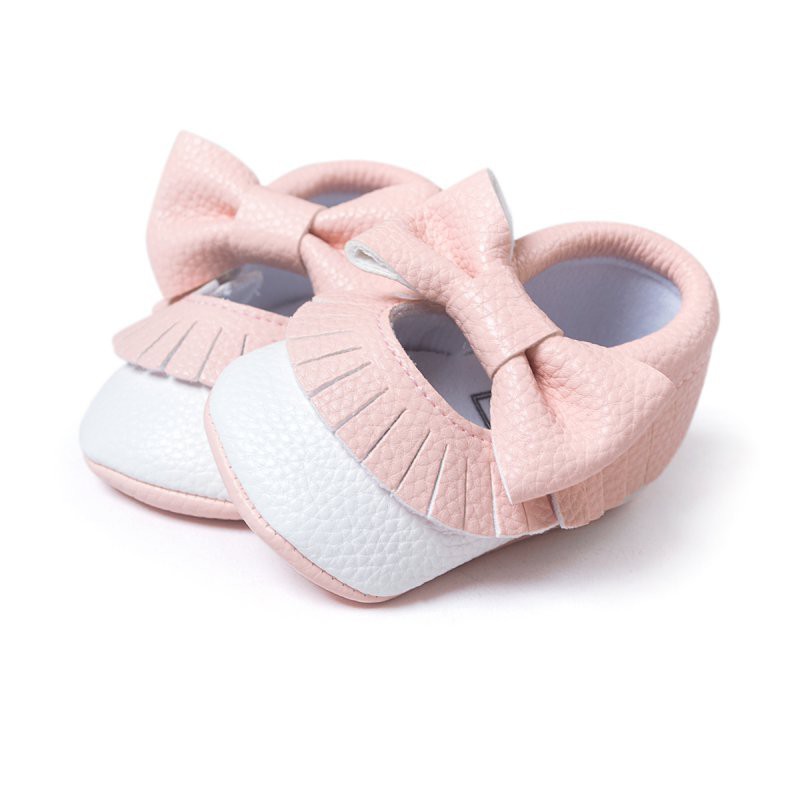 Giày búp bê đính nơ kiểu dáng xinh xắn dành cho bé gái