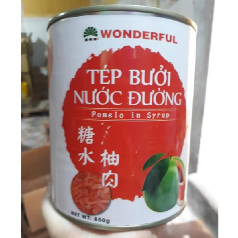 Tép Bưởi Nước Đường WONDERFUL Đóng Lon 850gr- TOPPING SIÊU HOT