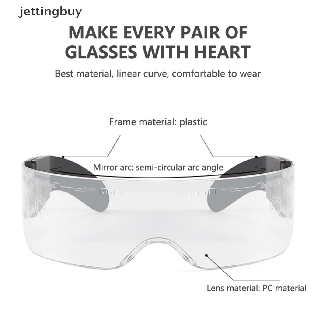 Kính mát JETTING có đèn LED phát sáng phong cách Punk thời trang cho nam và nữ