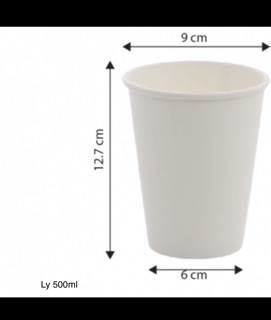 Combo 500 ly 500ml + 500 nắp bằng