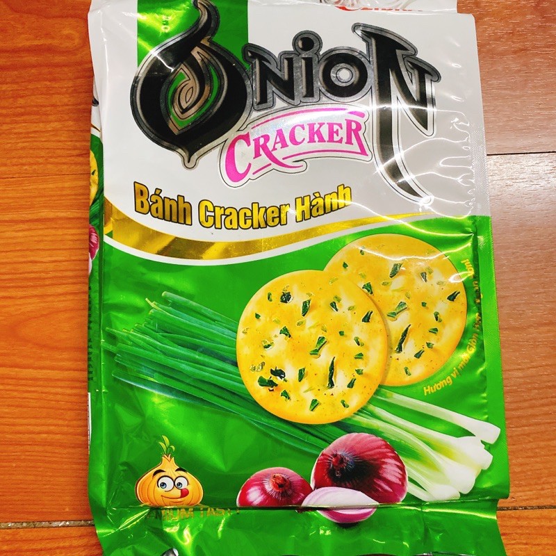 Bánh cracker hành,bánh quy hành,bánh quy