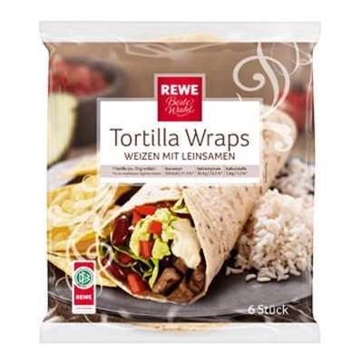 Vỏ Bánh Tortilla hiệu Rewe 432g 6pcs