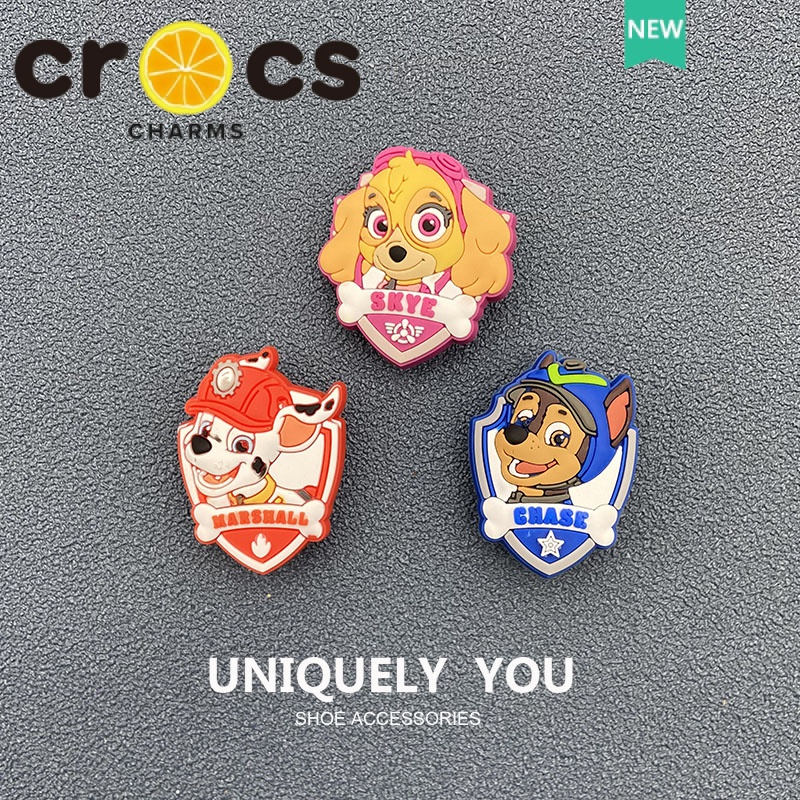 Crocs Phụ Kiện Trang Trí Nút Bấm Họa Tiết Hoạt Hình PAW Patrol Cho Crobbitz crocs