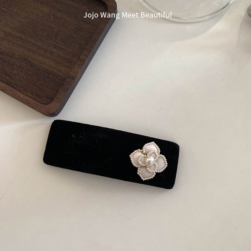 Kẹp tóc đính ngọc trai giả phong cách Hàn Quốc cho nữ