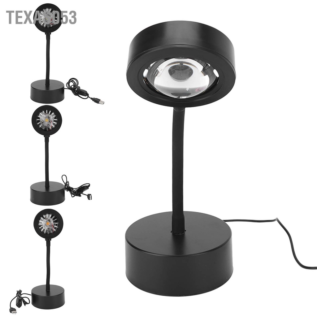 [Hàng mới về] Đèn chiếu hoàng hôn RGB 5W LED USB độ trong suốt tốt ống linh hoạt cho bữa tiệc tại nhà