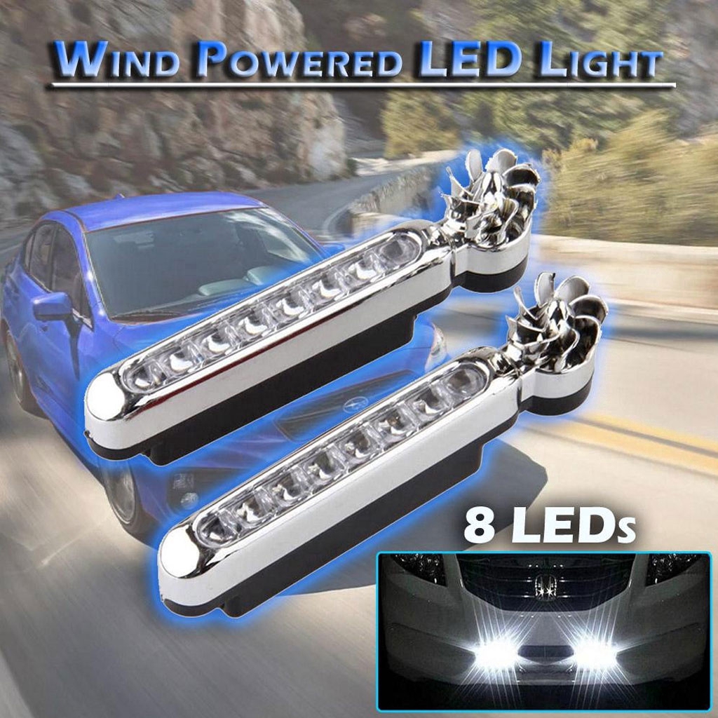 1 Đèn Pha 8 Bóng LED Chạy Ban Ngày Cho Xe Hơi