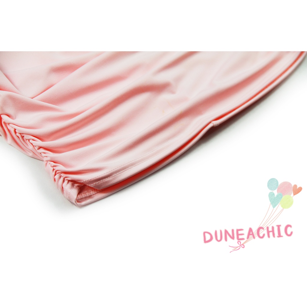 DUNEA Đầm Hai Dây Hở Lưng Thắt Nút Gợi Cảm Cho Nữ