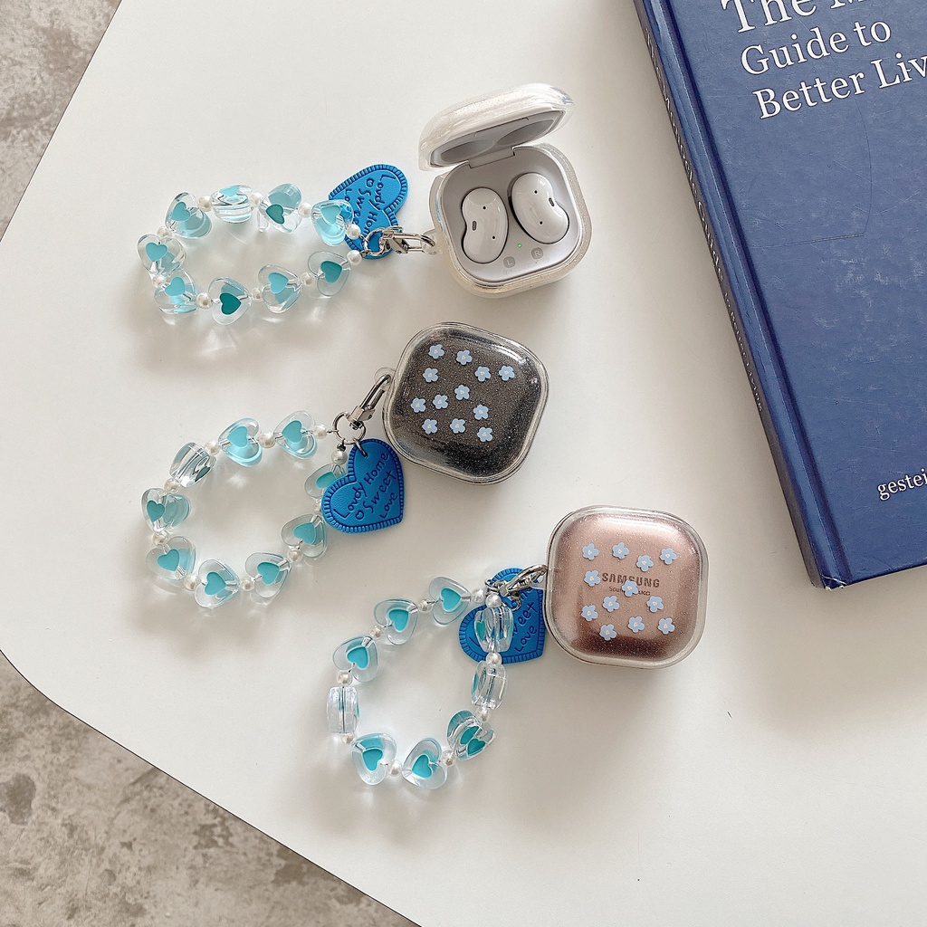 Ốp Vỏ Bảo Vệ Hộp Sạc Tai Nghe samsung galaxy buds pro 2 buds pro buds2 live Có Vòng Lò Xo