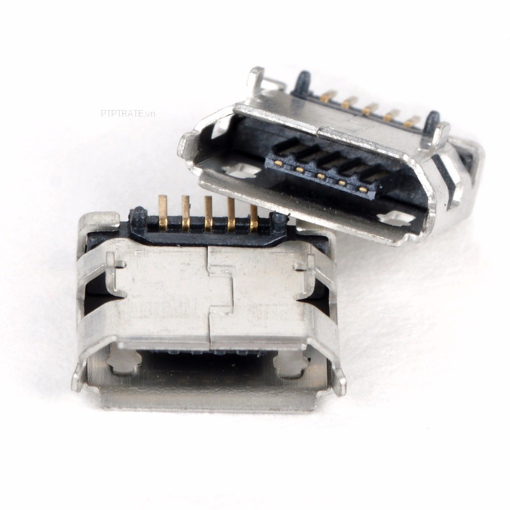 PTPTRATE ★20pcs Micro USB Type B Female 5 Pin SMT Placement SMD DIP Socket Connector New