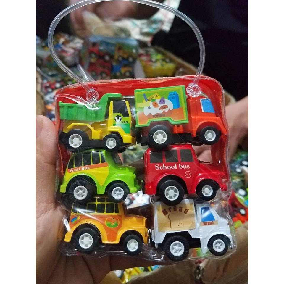 Bộ đồ chơi 6 ô tô cho bé (có dây cót)