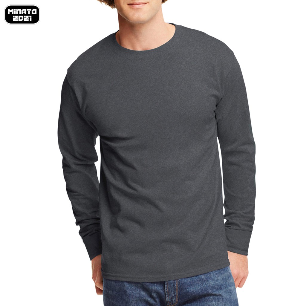 Áo Thun Tay Dài Nam Nữ Unisex Trơn