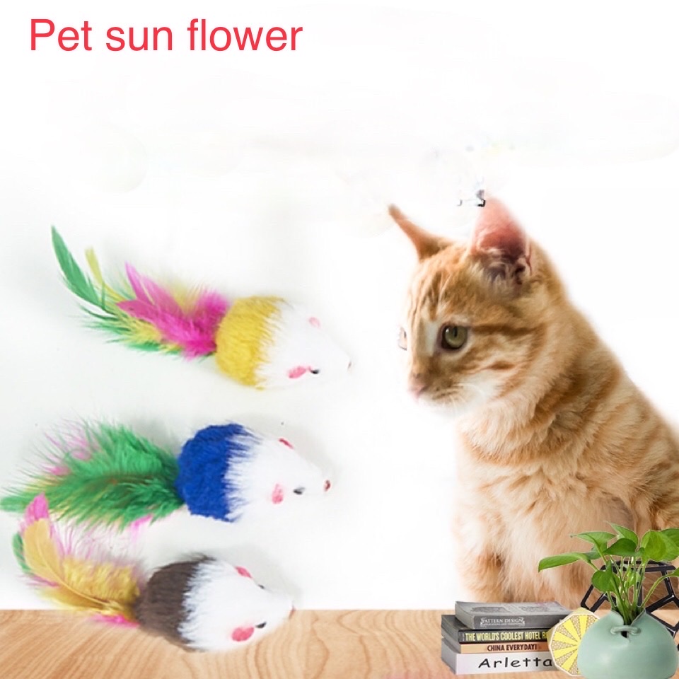 Đồ chơi hình chuột giả có âm thanh cho mèo cưng