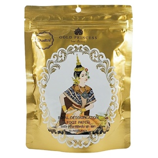 Miếng dán thải độc chân dusitra thái lan - gold princess royal detoxification foot‪ patch