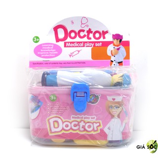 Hộp bác sĩ có búp bê medical playset doctor