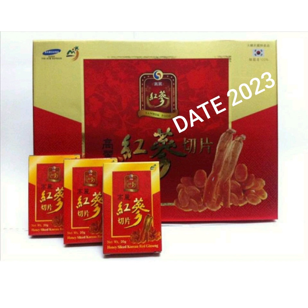 Hồng sâm thái lát tẩm mật ong cao cấp 200g Hàn Quốc