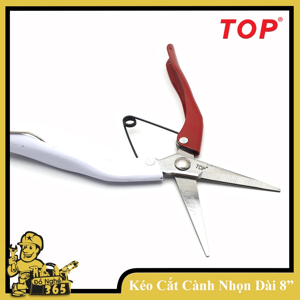 Kéo cắt cành 8"  lưỡi Inox nhọn Top
