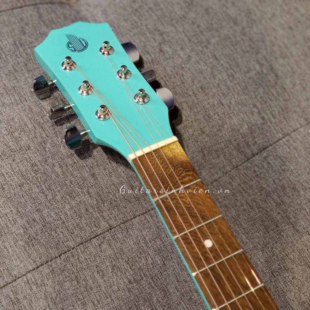 Đàn guitar acoustic màu xanh ngọc chất lượng SV-A1CL - Guitar sinh viên - guitar tập chơi màu xanh - guitarsinhvien.vn