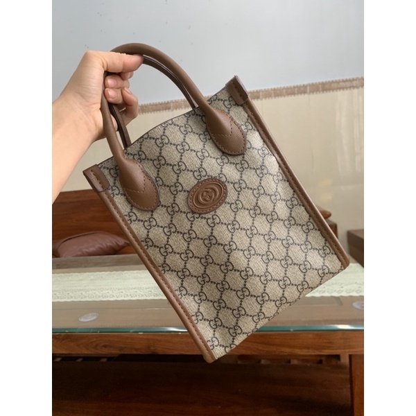 Túi tote công sở du lịch 2 size kèm dây đeo chéo