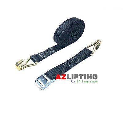 Dây chằng khóa cam 250kg 25mm móc J màu đen, dây chằng hàng xe máy giúp ràng hàng,cố định hàng hóa nhỏ nhẹ nhanh chóng