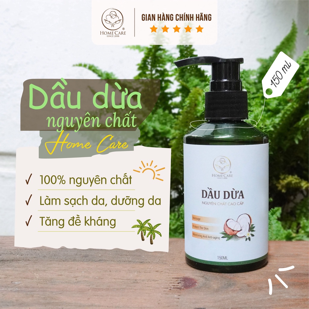 Dầu dừa nguyên chất cao cấp Home Care - 150ml