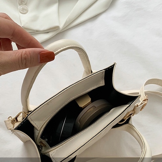 Túi Đeo Chéo JASMIN NOIR Dáng Vuông Nhỏ Họa Tiết Hình Thoi Đơn Giản Thời Trang Cho Nữ