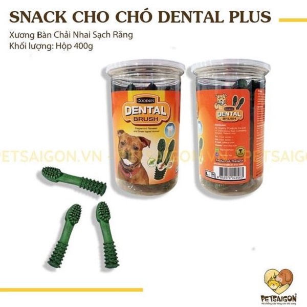 [CHÍNH HÃNG] XƯƠNG NHAI SẠCH RĂNG DENTAL BRUSH CHO CHÓ - HỘP 400G