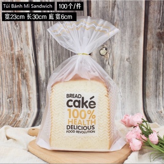 Sét 10c Túi đựng bánh mì Bread Cake dùng đựng bánh mì hoa cúc, sandwich...
