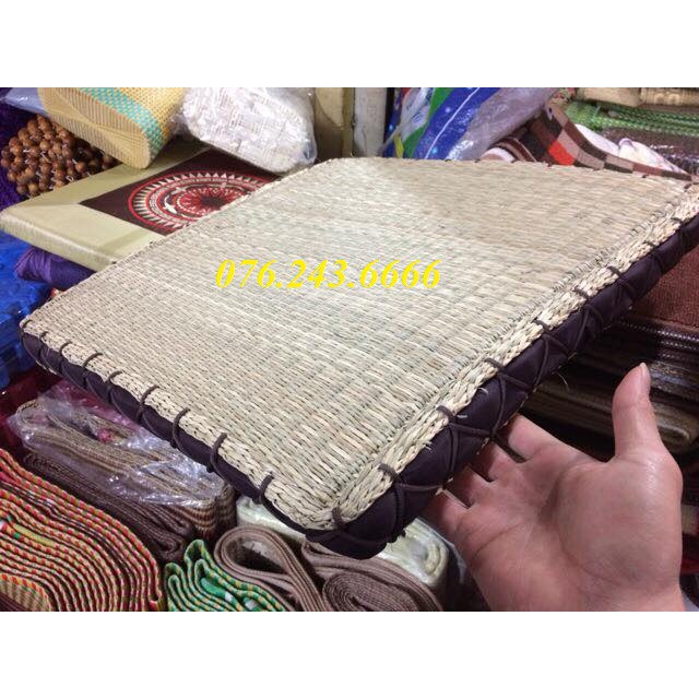 Đệm cói tròn nệm vuông ngồi bệt bàn trà nhật cực êm Kim Huệ cỡ 40x40cm