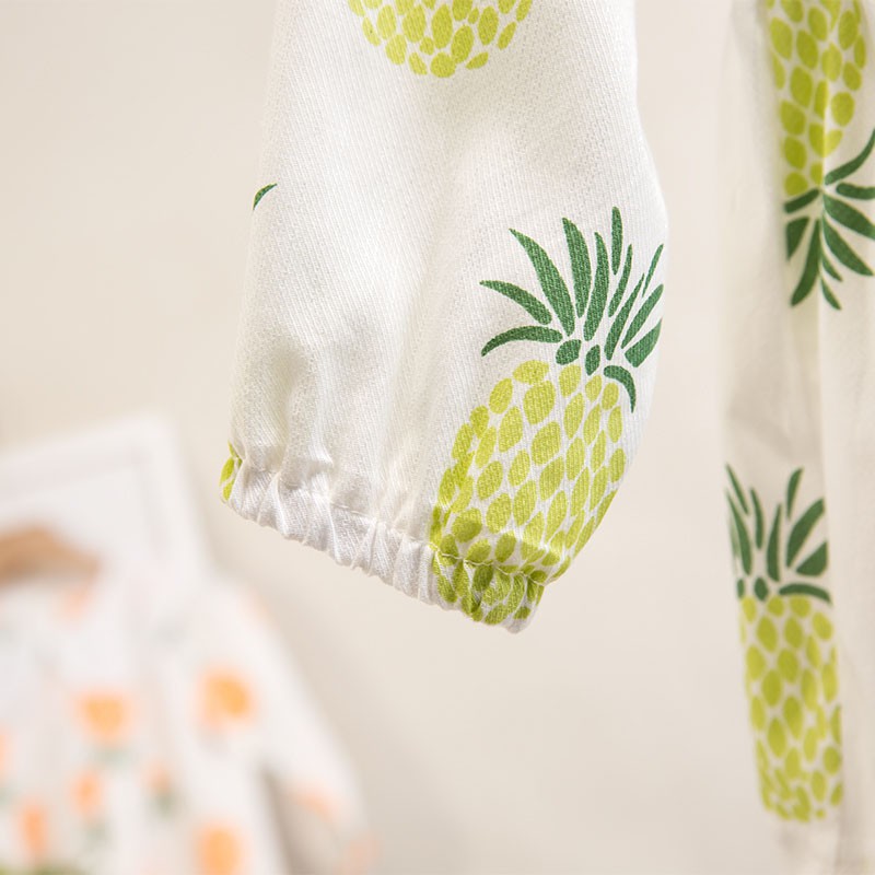 Đầm in hình quả dứa cho bé gái