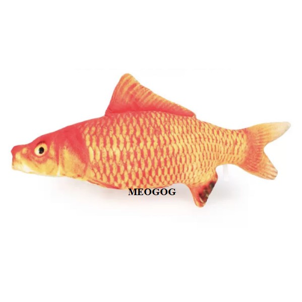 Cá chép 3D Cá nhồi bông cá capnit đồ chơi cá cho chó mèo MEOGOG