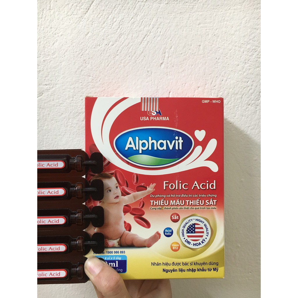Alphavit bổ sung sắt hộp 20 ống