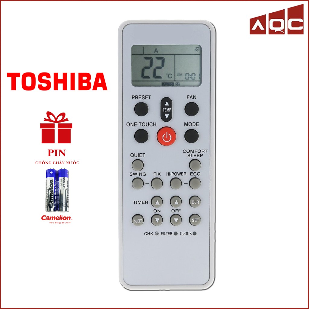 ĐIỀU KHIỂN ĐIỀU HÒA TOSHIBA WC-L03SE (XÁM-KHÔNG NẮP) - REMOTE MÁY LẠNH TOSHIBA WC-L03SE (XÁM-KHÔNG NẮP)