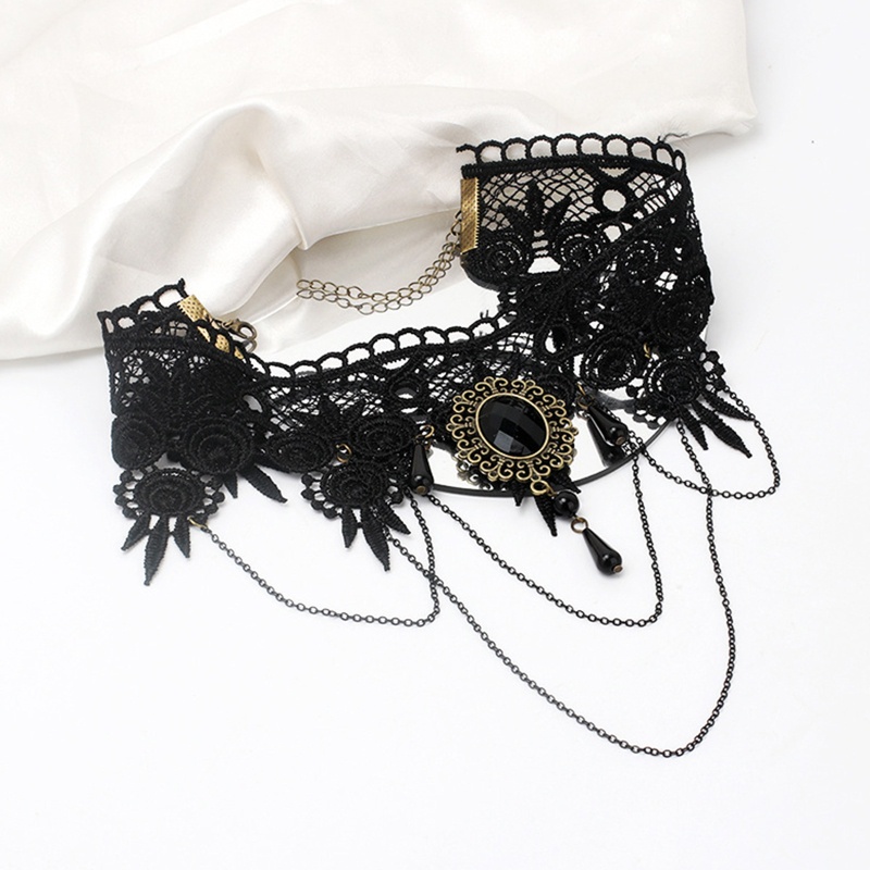 Vòng Cổ Choker Ren Phong Cách Gothic Punk