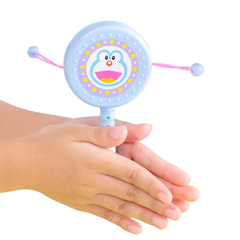 Đồ chơi cho bé, trống lúc lắc cầm tay an toàn dễ thương nhiều màu sắc tạo tiếng kêu vui nhộn đt  ơi