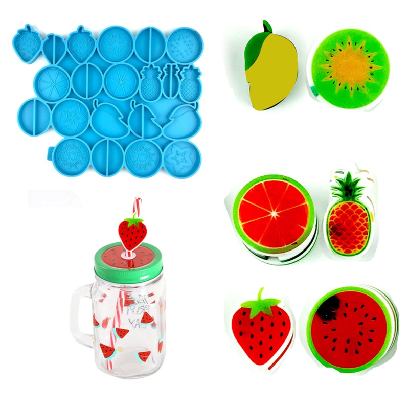 Sa Ống Hút Silicon Làm Đồ Trang Trí Bằng Nhựa Resin