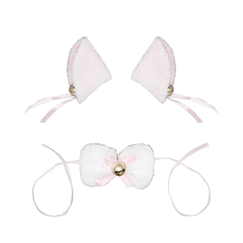 Băng Đô Tai Mèo Bông Hóa Trang Anime Đáng Yêu