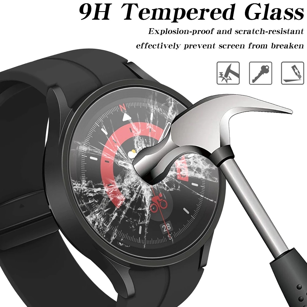Kính Cường Lực Cong 2.5D Cho Đồng Hồ Thông Minh Samsung Galaxy Watch 5 40mm 44mm Galaxy Watch 5 pro 45mm