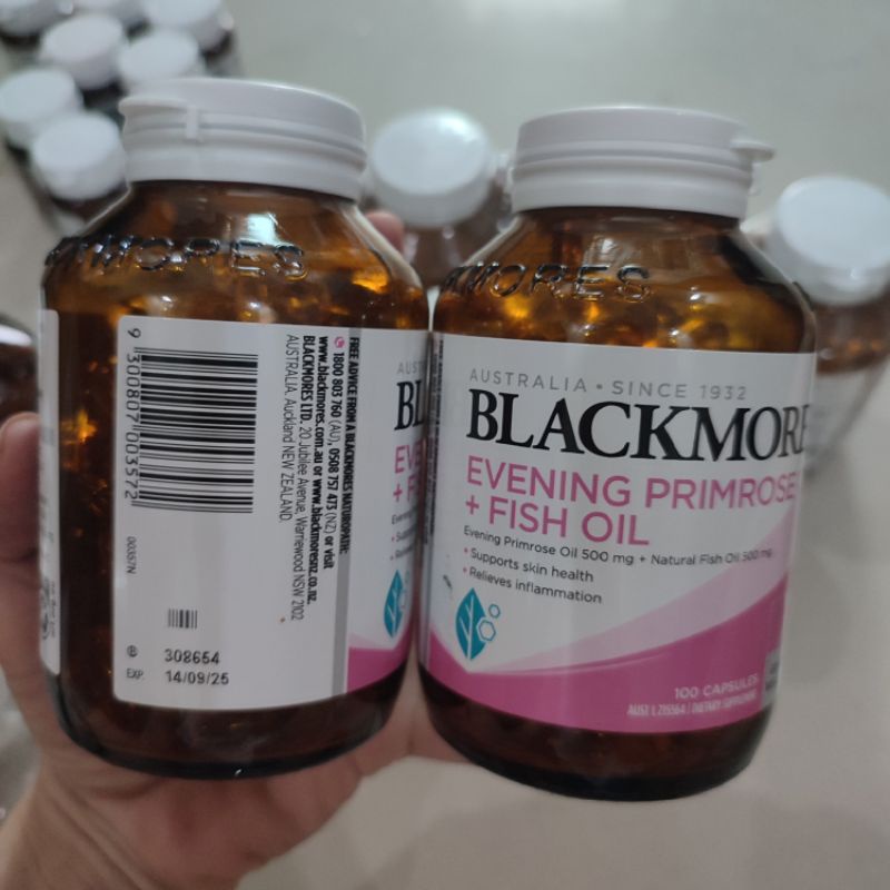 Tinh dầu hoa anh thảo Blackmores Evening Primrose Oil + Fish Oil 1000mg 100 viên