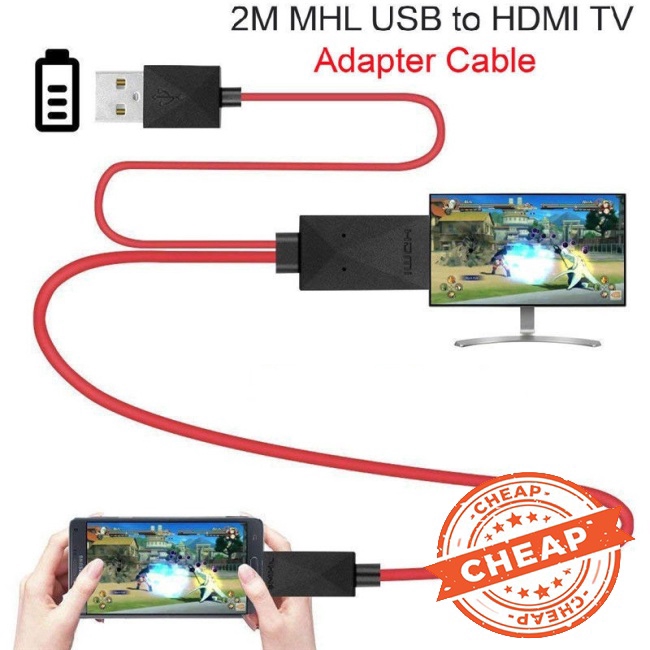 Cáp Chuyển Đổi Micro USB Sang HDMI 1080p HD TV Cho Điện Thoại Android Samsung Tiện Dụng