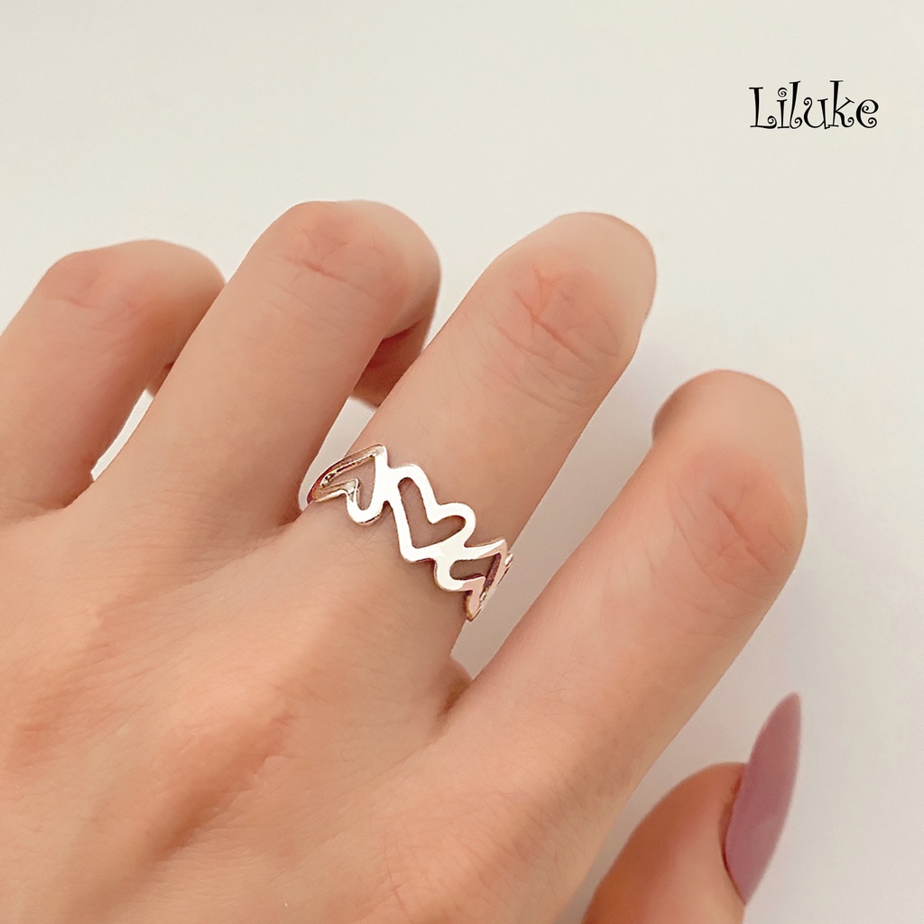 1 Cặp Nhẫn Đeo Khớp Ngón Tay Màu Trơn Lãng Mạn Cho Nữ