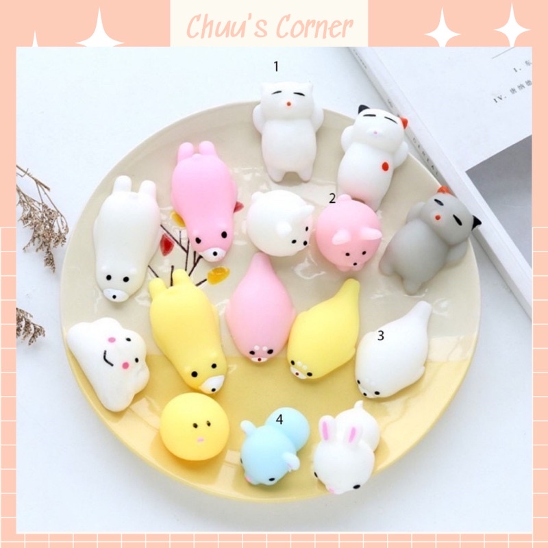 Thú mochi squishy xả stress