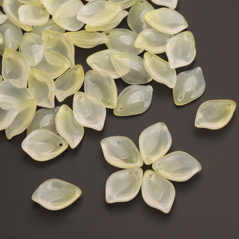 Bộ 100 Cánh Hoa Ly Thủy Tinh Trong Suốt Dùng Làm Trang Sức Diy