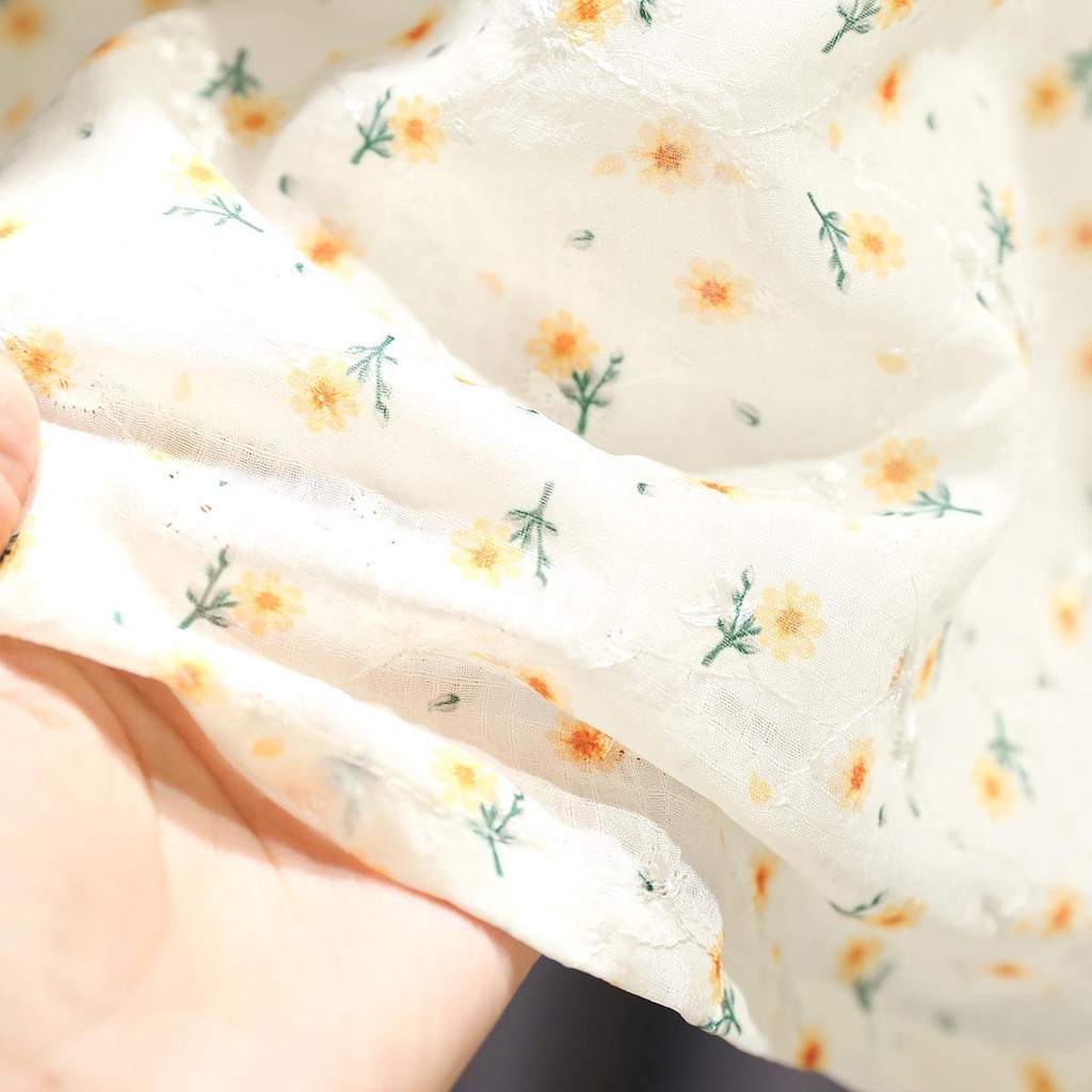 Sườn Xám Ngắn Tay In Hoa Thời Trang Mùa Hè Mới Dành Cho Bé Gái